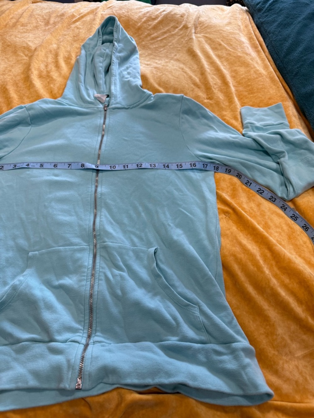 J. Crew Mint Zip Hoodie